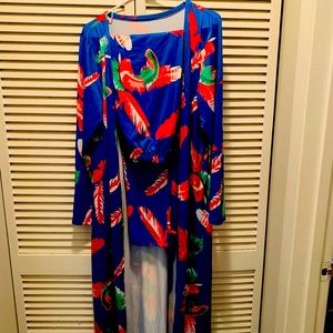 Trendy 2pc set with Duster and Matching Leggings